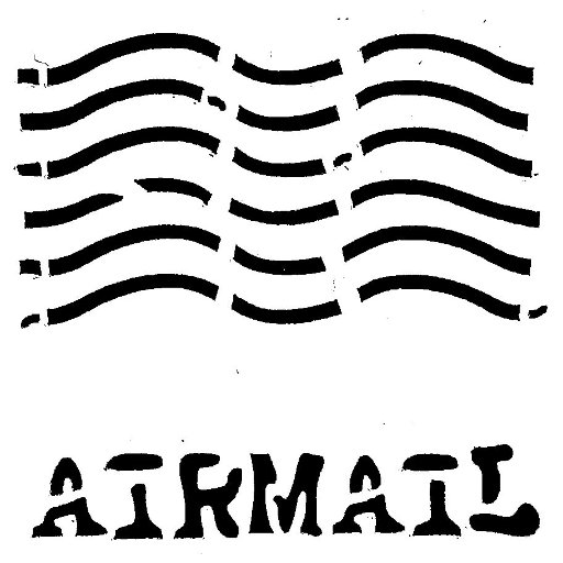 Inky Dink Stencil - Air Mail (3x3 inch)